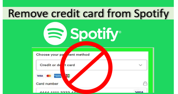 How to remove credit card from Spotify