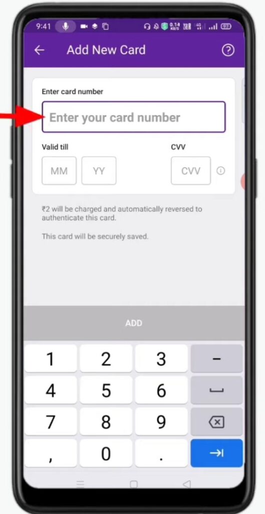 How to Add Credit Card in PhonePe